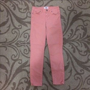 Anthropologie Paige Pink Skinny Jeans/Pants